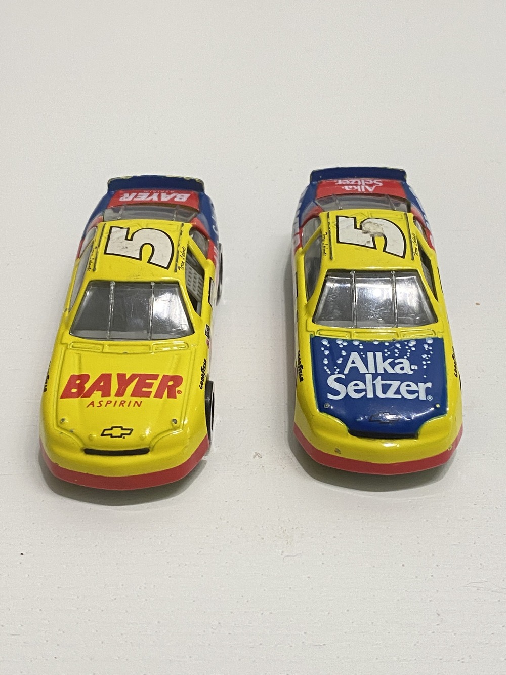 1996 Monte Carlo #5 Bayer Alka-Seltzer Diecast Cars Set of 2